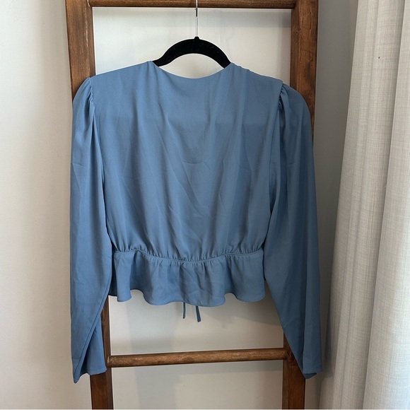 Sunday Best Ruffled Tie Front Blouse - Picture 5 of 7